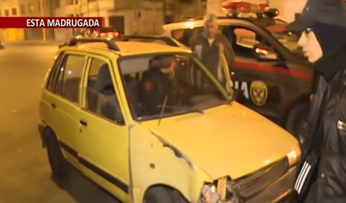 Choque entre tico y motocicleta deja dos heridos [VIDEO]