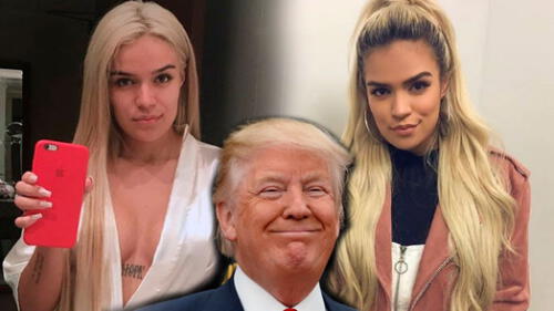 Karol G y Pitbull hicieron que 'Donald Trump' baile sexy remix de 'Dame tu cosita'