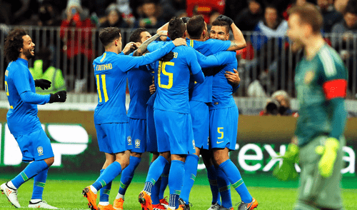 Brasil, sin Neymar, superó 3-0 al anfitrión del Mundial Rusia 2018 [RESUMEN Y GOLES]