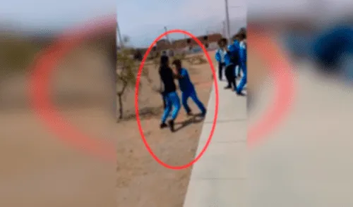 Trujillo: estudiantes de colegio se pelean en plena calle [VIDEO]