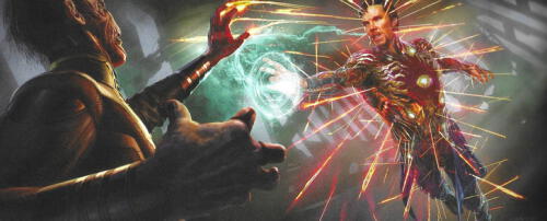 Marvel Así luciría Doctor Strange como Iron Man. Foto: Marvel
