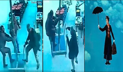 YouTube viral: cámaras registran curioso momento en que joven vuela como “Mary Poppins” [VIDEO]