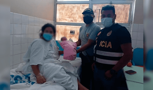 Policías asisten parto en Talara.