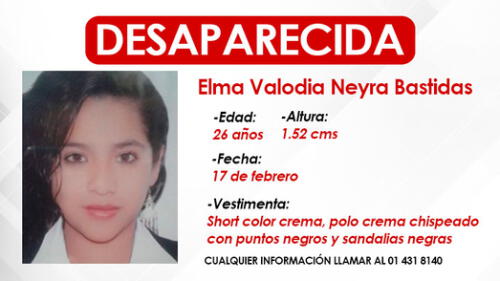 Buscan a joven que desapareció el 17 de febrero. Créditos: La República. Buscan a joven que desapareció el 17 de febrero. Créditos: La República.