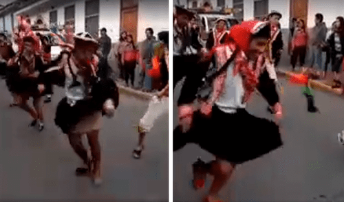 Facebook: jóvenes sorprenden al danzar vestidos de mujer porque no tenían pareja de baile [VIDEO] 