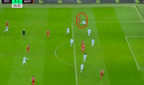 La genial asistencia de André Carrillo ante el Manchester City [VIDEO]