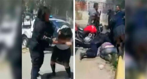 Dos jóvenes que defendían a su tío fueron violentadas en plena calle Dos jóvenes que defendían a su tío fueron violentadas en plena calle. Foto: captura de pantalla