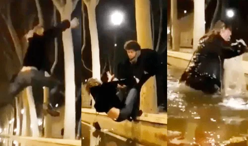 Facebook: intenta dar un gran salto con tacos, pero comete tremendo blooper junto a su pareja [VIDEO]