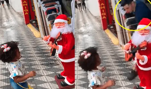 Facebook: Este sujeto arruinó el baile de una niña con 'Papa Noel' [VIDEO]