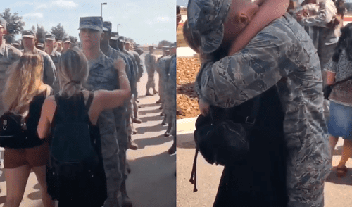 Desliza para ver todas las imágenes de TikTok. militar soldado conmovedor