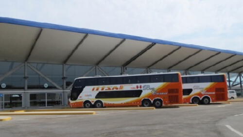 . Foto: detrujillo.com Salida de buses de Trujillo a Lima