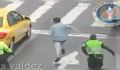 Vía Facebook: ladrón logra escaparse de un policía, pero chofer lo atrapa con este truco [VIDEO] 