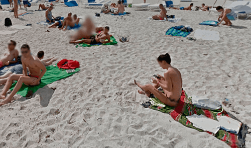 Google Maps: Usuarios sorprendidos por imagen sin censura de joven en topples [FOTOS]