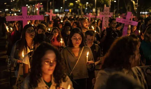 Marcha contra la violencia de género en noviembre de 2019 en México (Foto: El País)