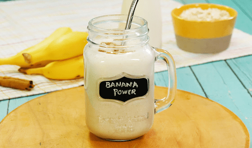 Batido de plátano (receta y video). Buenazo