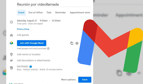 Las videollamadas a través de Gmail ahora son más que sencillas. Foto: La República.
