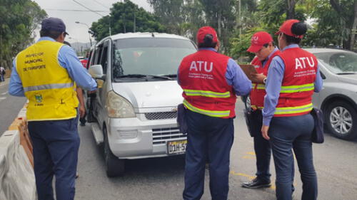 La fiscalización se realizó en el cruce de las avenidas La Molina con Javier Prado.