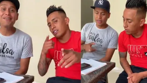 El futbolista se mostró cantando junto a un salsero y ambos anunciaron que lanzarán un dúo. Christian Cueva se lanza como cantante