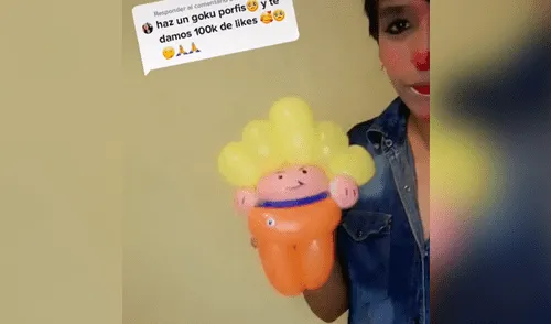 Le piden a payaso hacer a Gokú con globos y este sorprende con su talento