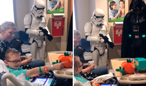 star wars niño darth vader