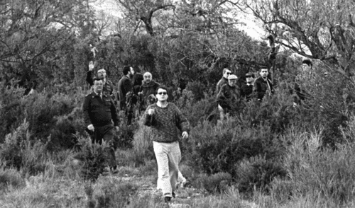 Una toma del año 1993 cuando las autoridades encontraron el lugar del crimen. Foto: Las Provincias. Niñas alcasser.