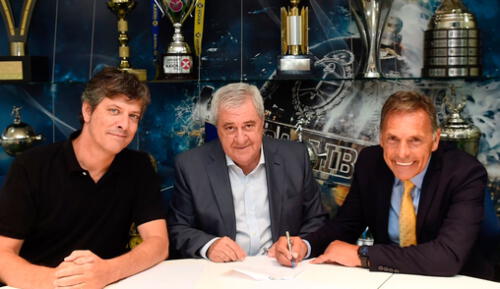 Miguel Ángel Russo firmó contrato con el Xeneize un 30 de diciembre de 2019. Foto: prensa Boca Juniors