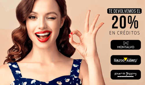 Marco Aldany, Montalvo y Ricardo Gozzing: obtén 20% de devolución en créditos