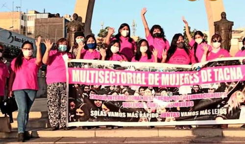 Organizaciones de Tacna protestarán contra la violencia a la mujer