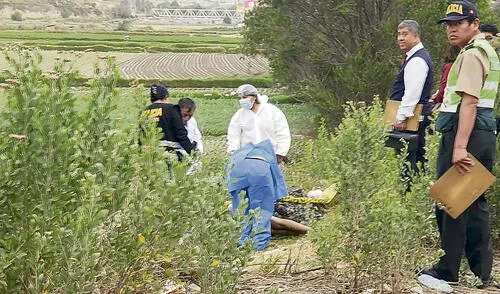 crimen. El cuerpo de la mujer fue localizado en el sector de La Jara en Uchumayo.