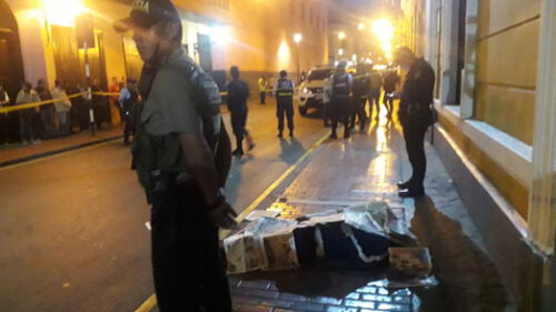 Centro de Lima muere acuchillado palacio de gobierno