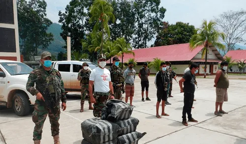 Narcotraficantes fueron detenidos en el Vraem. Foto: Difusión
