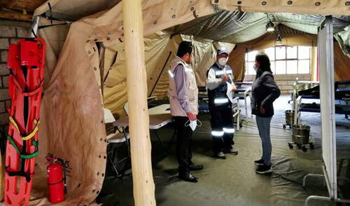 Apurímac: instalan dos módulos para la atención de pacientes COVID-19