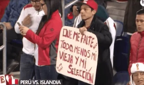 Hincha peruano: “Que me falte todo, menos mi madre y mi selección” [VIDEO]