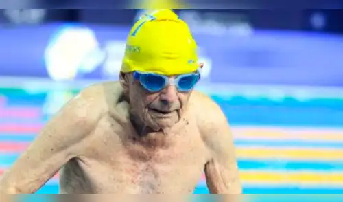 George Corones, el nadador que rompió un record mundial a los 99 años [VIDEO]
