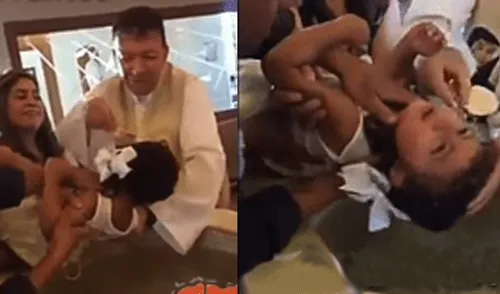 Facebook viral: niña insulta a sacerdote porque no quería bautizarse [VIDEO]