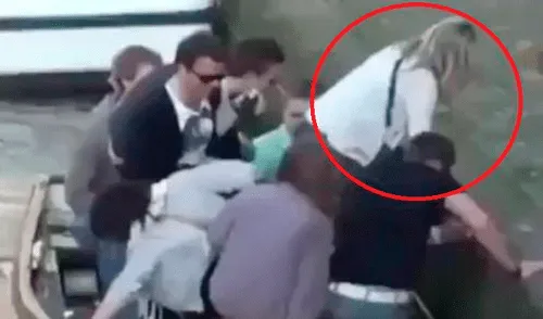 Twitter: la hilarante escena que se volvió viral por lo que le sucede a esta mujer [VIDEO]