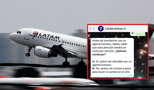 Empresa negó que cobre por servicio de atención al cliente. Foto: La República / Latam Airlines