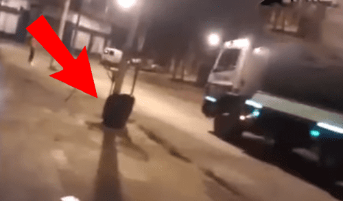 Facebook viral: mujer se mete en bolsa de basura y hace broma pesada a trabajador de limpieza [VIDEO]