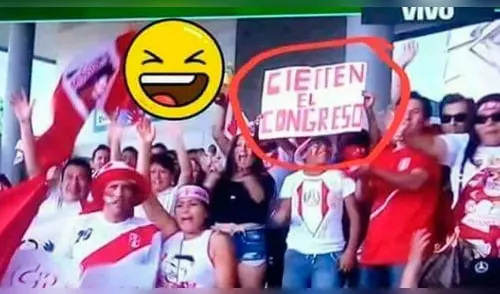 Hinchas peruanos pidieron que se cierre el Congreso en partido contra Arabia Saudita Hinchas peruanos pidieron que se cierre el Congreso en partido contra Arabia Saudita