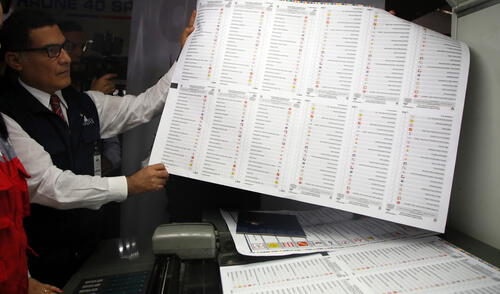ONPE imprimirá diariamente más de un millón y medio de cédulas. 100 personas por día verán control de calidad. Foto: Difusión ONPE imprimirá diariamente más de un millón y medio de cédulas. 100 personas por día verán control de calidad. Foto: Difusión