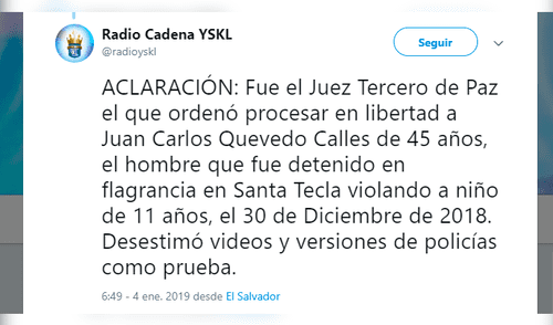 Cámaras captan a sujeto violando a un menor en vía pública, pero jueza lo libera por “falta de pruebas”