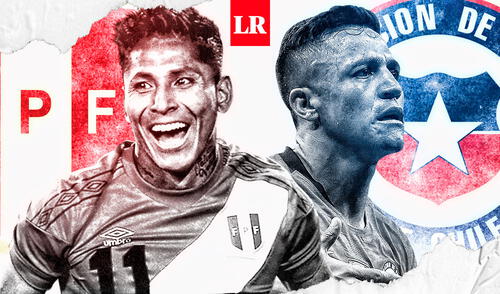 Chile y Perú juegan este viernes por la fecha 3 de las Eliminatorias Qatar 2022. Foto: Composición de Gerson Cardoso / La República Chilevisión EN VIVO Chile vs Perú CDF ONLINE: horario canal de transmisión Eliminatorias Qatar 2022