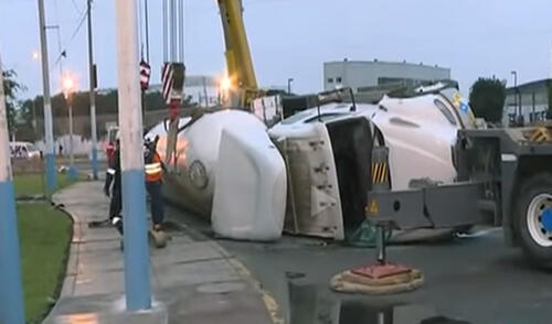El accidente ocurrió aproximadamente a las 10 de la noche de ayer.