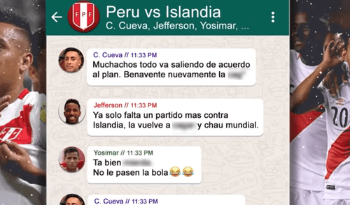 WhatsApp viral: chat 'fake' de la selección peruana que ataca a Benavente enfurece las redes 