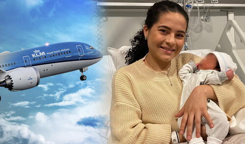 La joven viajaba de Ecuador a España. Foto: composición LR @StigmabaseD/@KLM_DE/Twitter La joven viajaba de Ecuador a España. Foto: composición LR @StigmabaseD/@KLM_DE/Twitter