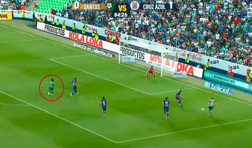 Cruz Azul vs Santos Laguna: Deinner Quiñones decretó el 1-1 sobre el final [VIDEO]