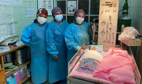 Ambos partos se dieron sin mayores complicaciones. Foto: Hospital Goyenche. Arequipa: dos bebés son los primeros nacidos en el año del Bicentenario