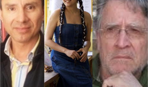 Ganadores. Selenco Vega, Sheila Alvarado y Antonio Cillóniz. Ganadores. Selenco Vega, Sheila Alvarado y Antonio Cillóniz.