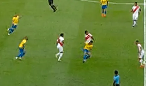 Perú vs Brasil: André Carrillo le hizo una huacha a Gabriel Jesús en la final de la Copa América 2019. Perú vs Brasil: André Carrillo