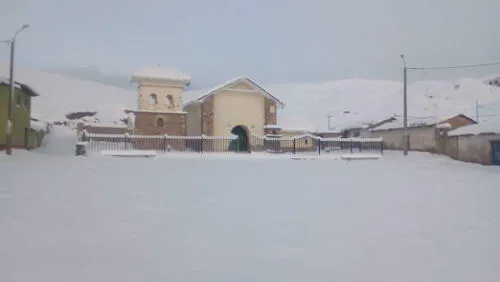 Nevadas empezaron a registrarse en poblados de Cusco.Foto: Cusco Tu Semanario.